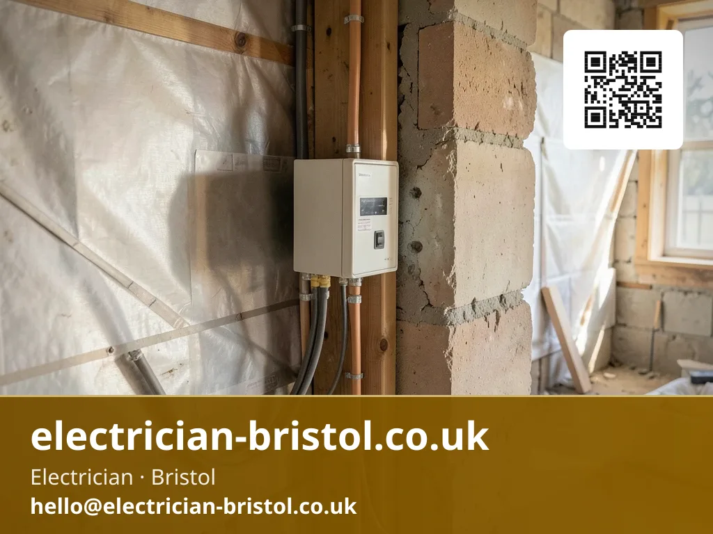 Consumer unit relocated to a new utility wall as part of a kitchen extension