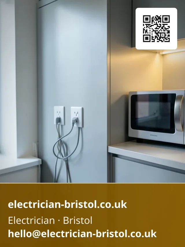 Staffroom kitchen socket circuit being wired for a small office's kettle and microwave point
