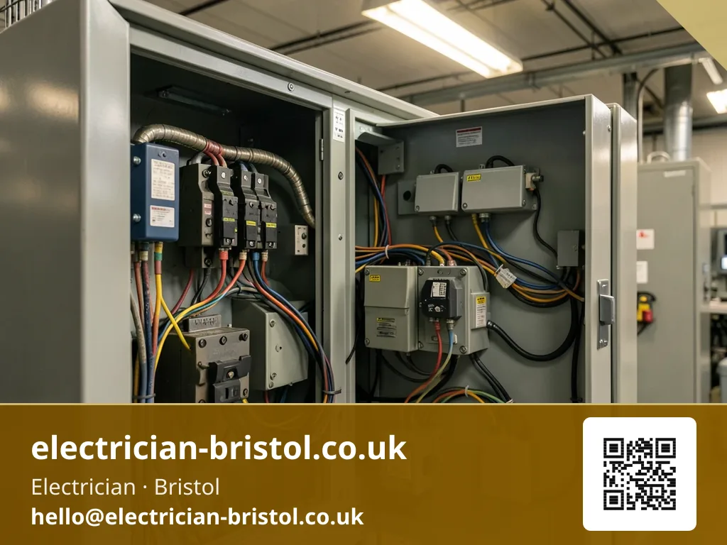 Motor control gear being wired inside an industrial switchboard
