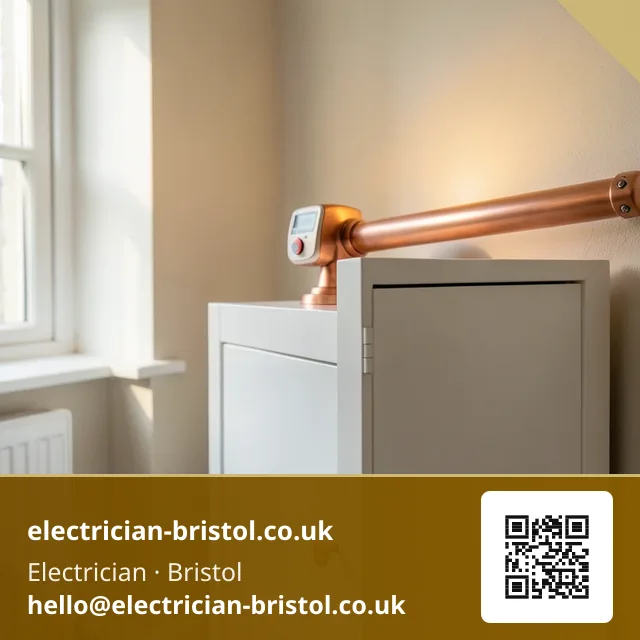 Surge protection device being fitted into a spare way at the end of the busbar