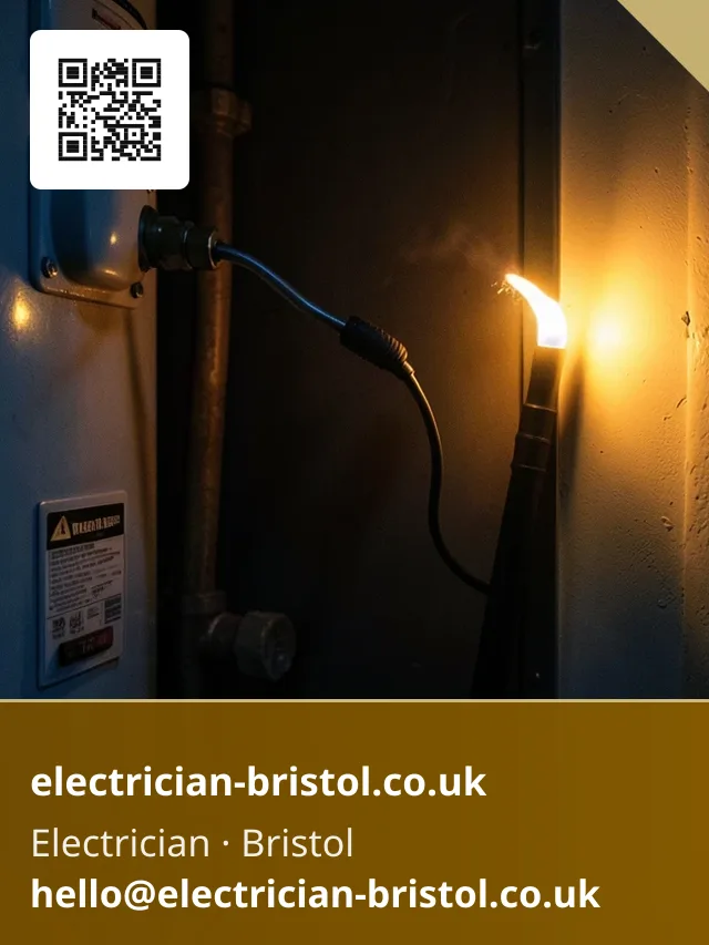 Fused connection unit beside a boiler being reconnected after failure