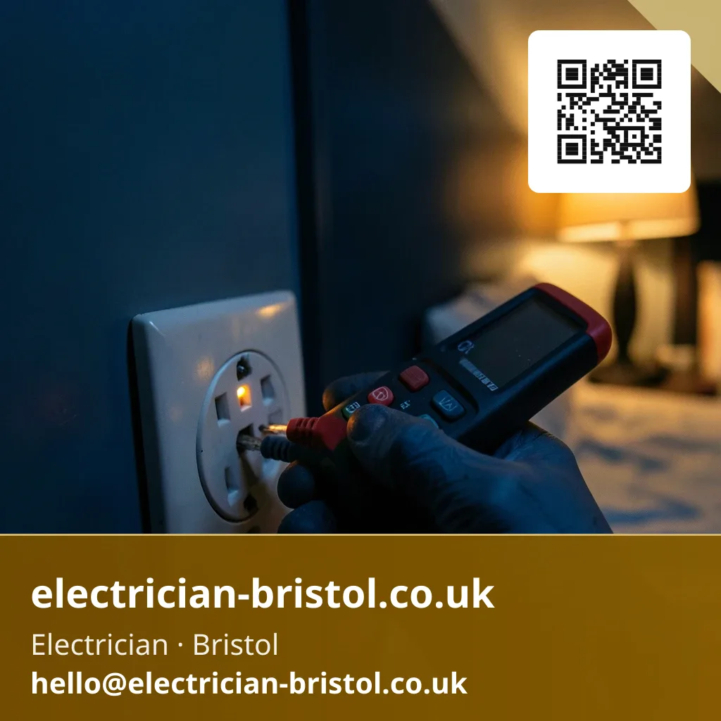 Multimeter's probes pressed into a dead socket outlet