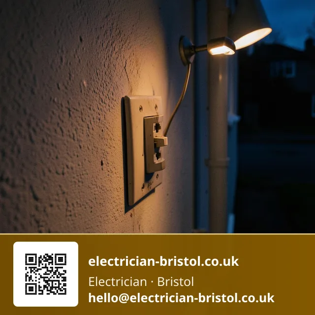 Discoloured light switch plate being unscrewed from a wall
