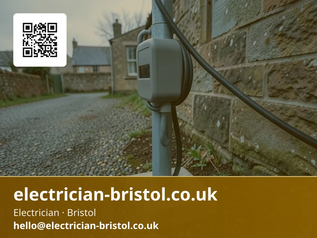 Charger mounted on a freestanding post being levelled and secured into its concrete footing