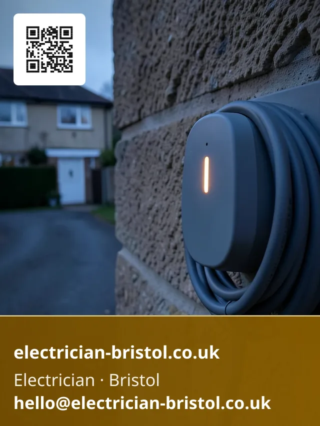 Charging cable coiled neatly on its wall-mounted holster beside the finished charger unit