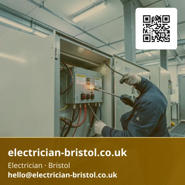 Three-phase board being inspected on a routine maintenance round
