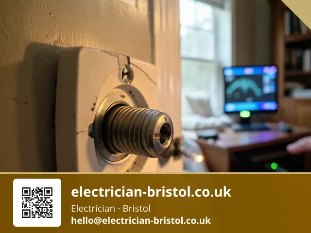 Socket being unscrewed from its back box to inspect a loose terminal behind the faceplate