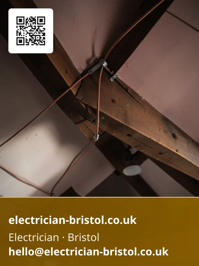 Cable clips securing a new run along a joist in a loft space