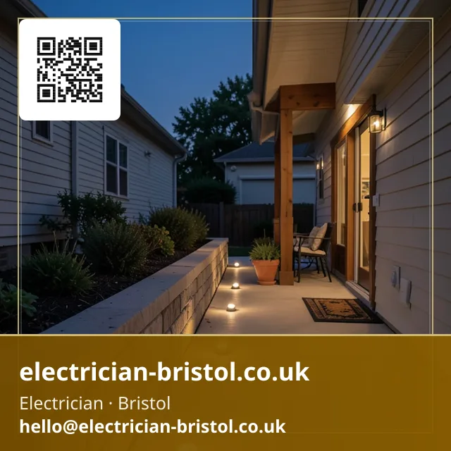 Garden lighting installed along a patio edge