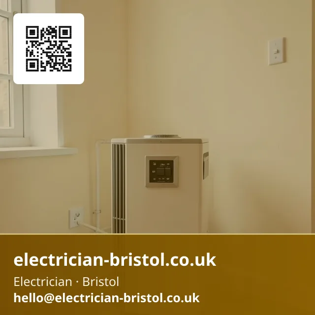 Electric heater's fused connection unit being checked in a rental flat