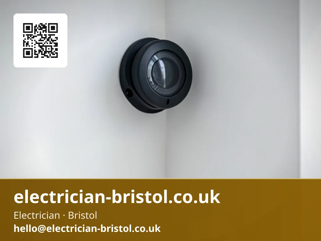 PIR motion sensor being positioned in the upper corner of a room