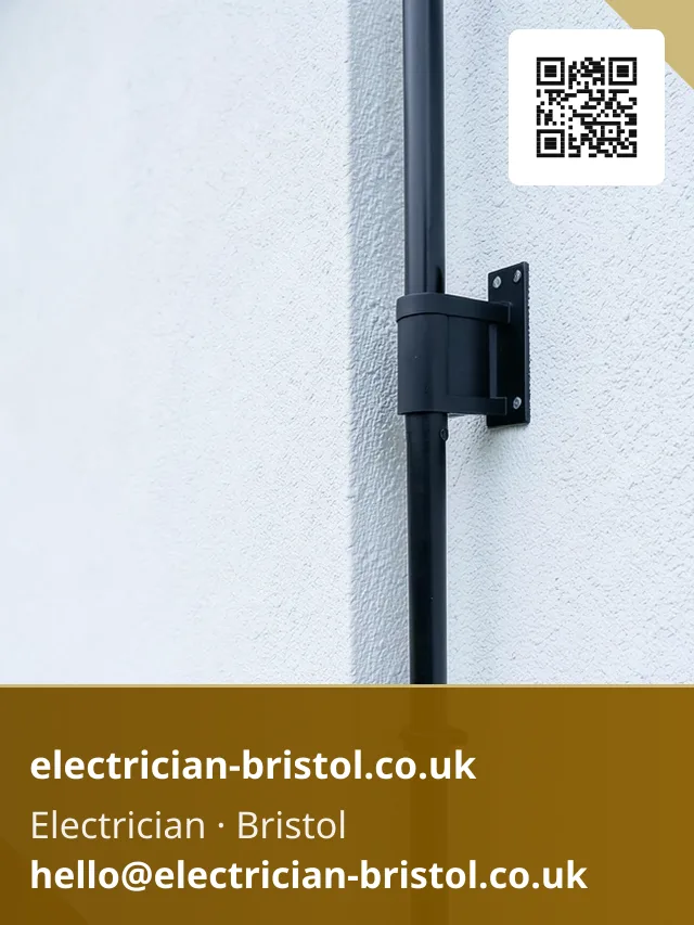 CCTV camera bracket being fixed to an external wall