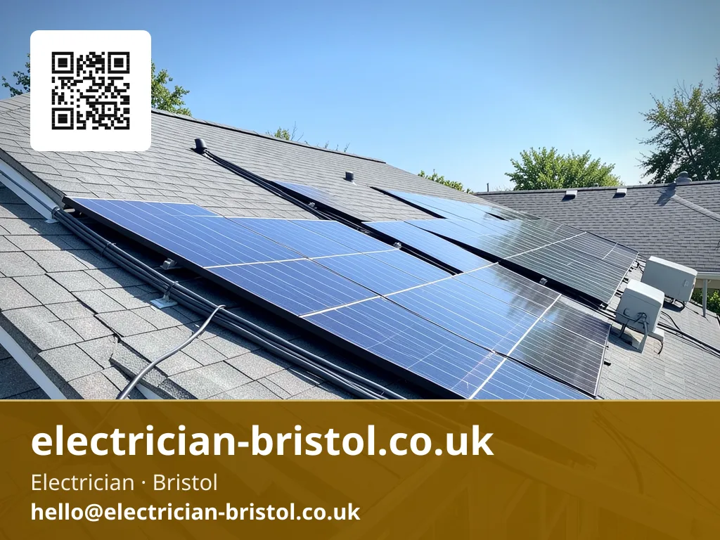 Panels being wired in series across a roof array