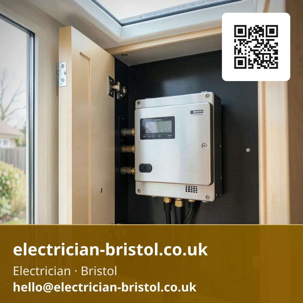Export meter being wired alongside the main consumer unit
