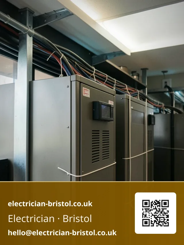 Battery management system cabling being dressed neatly behind a battery stack
